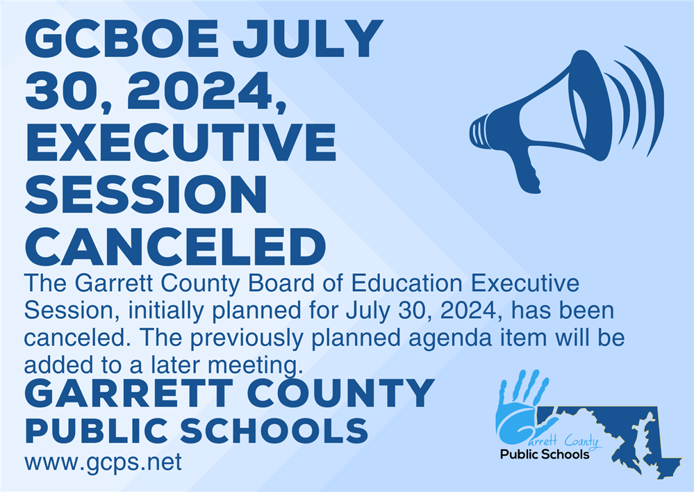 Infographic highlighting a canceled executive session as detailed in the story.